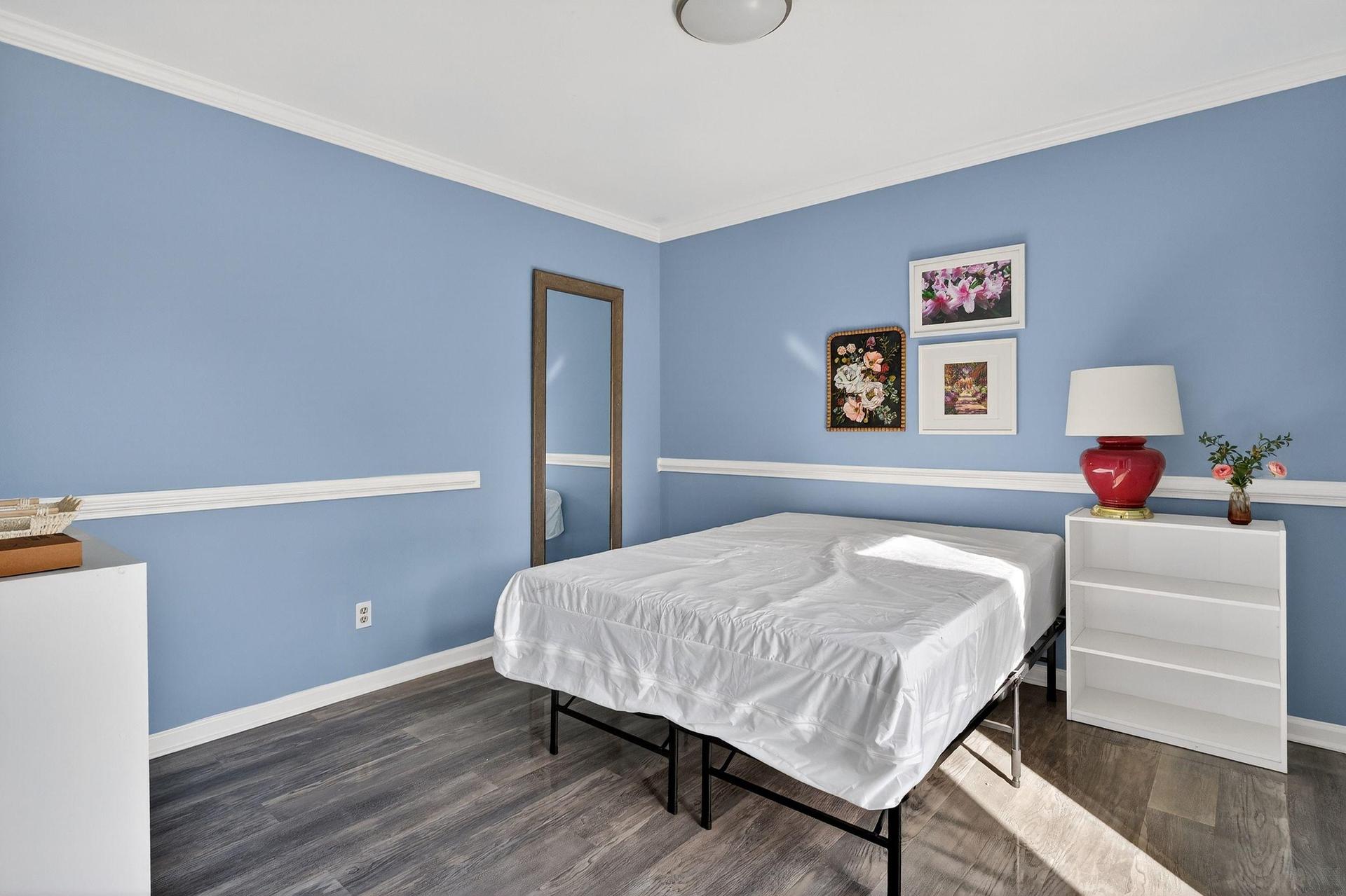 Bedroom right off of kitchen