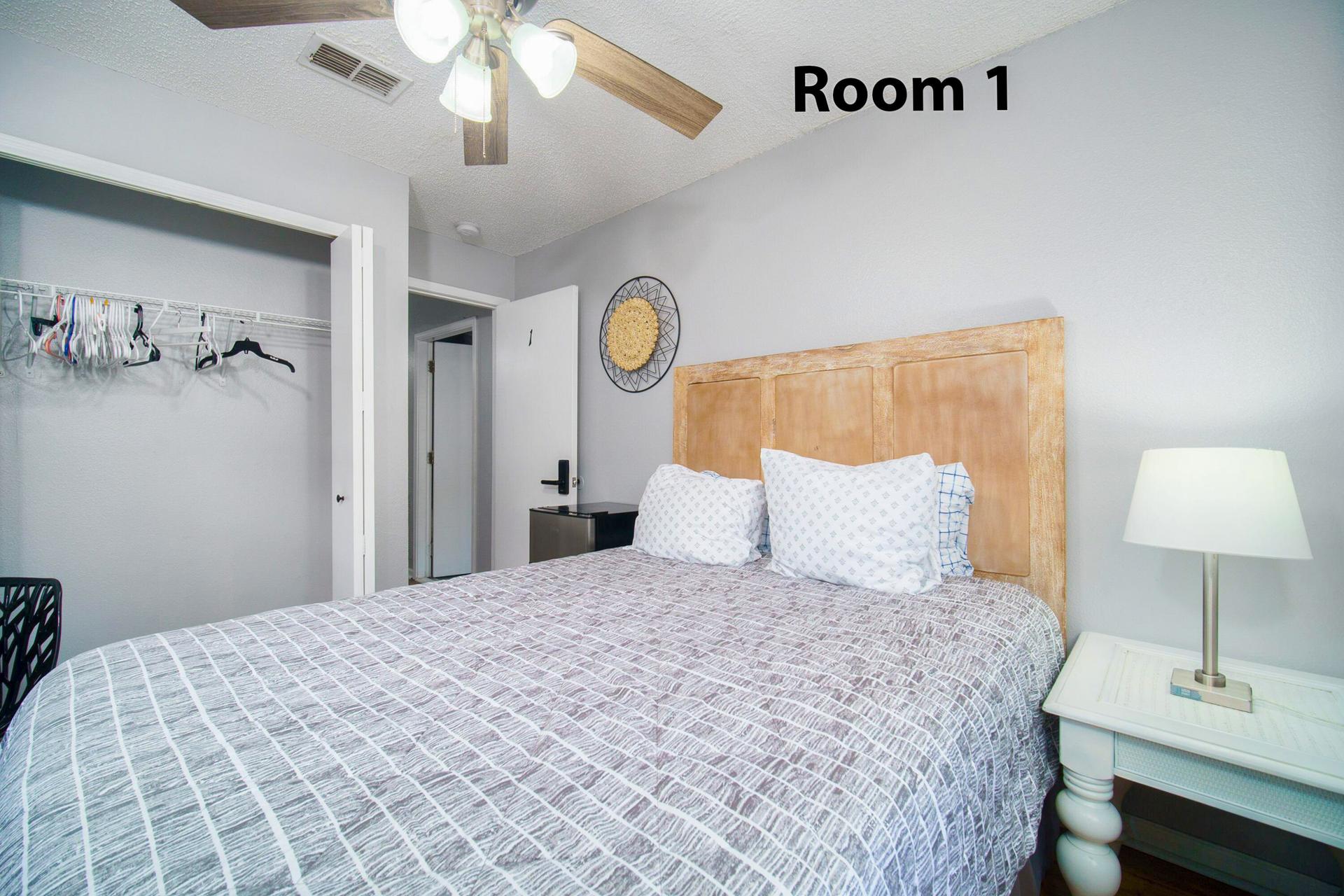 bedroom, detected:bed, ceiling fan