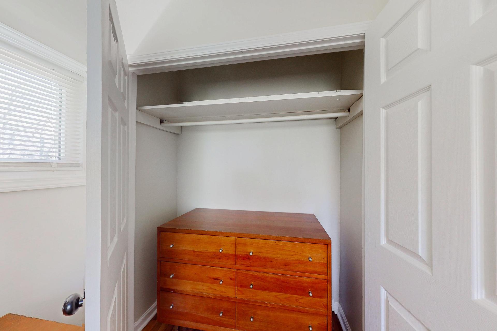 4x2 closet with dresser