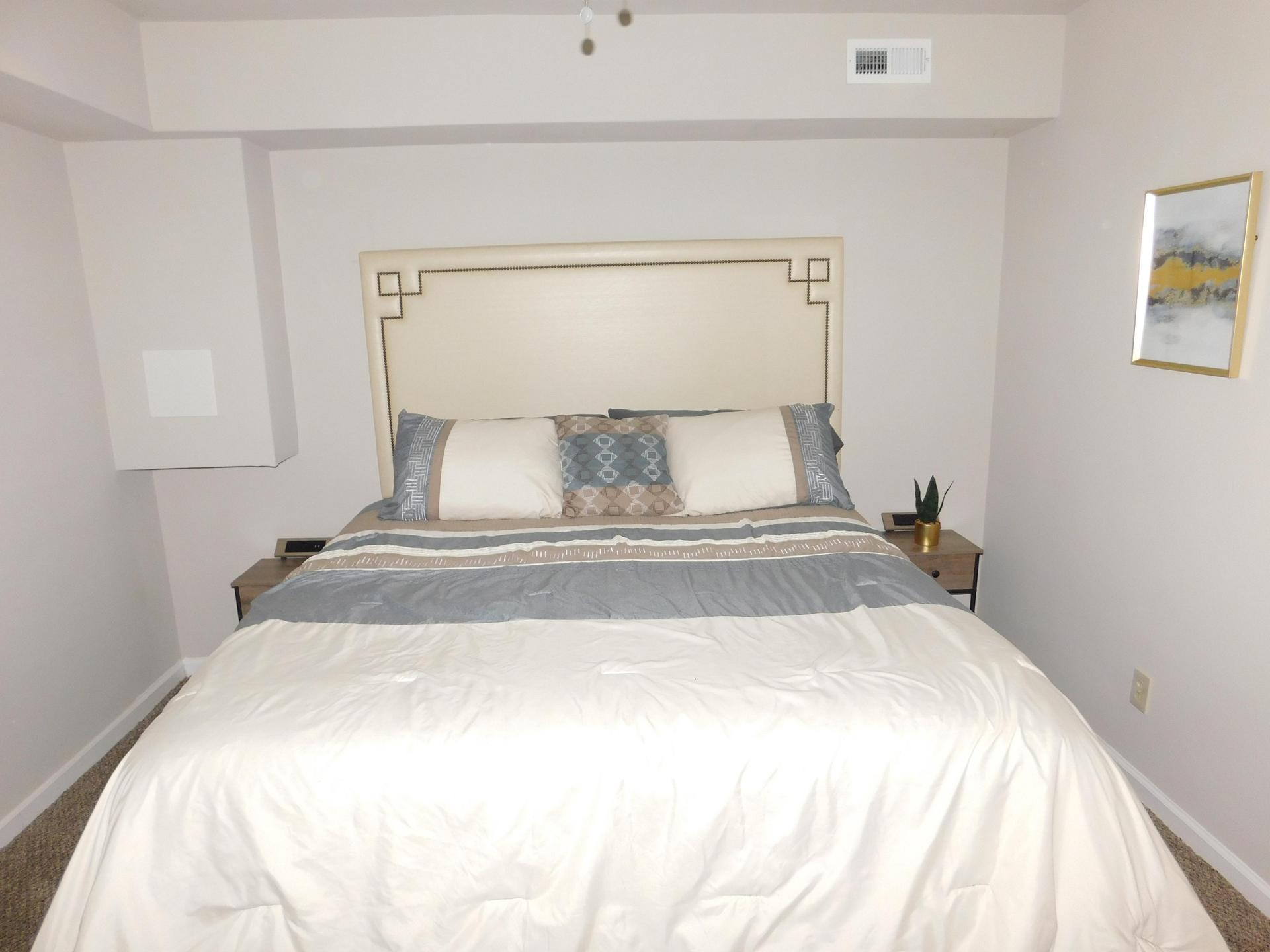 Bedroom 4: Front view of KING size bed