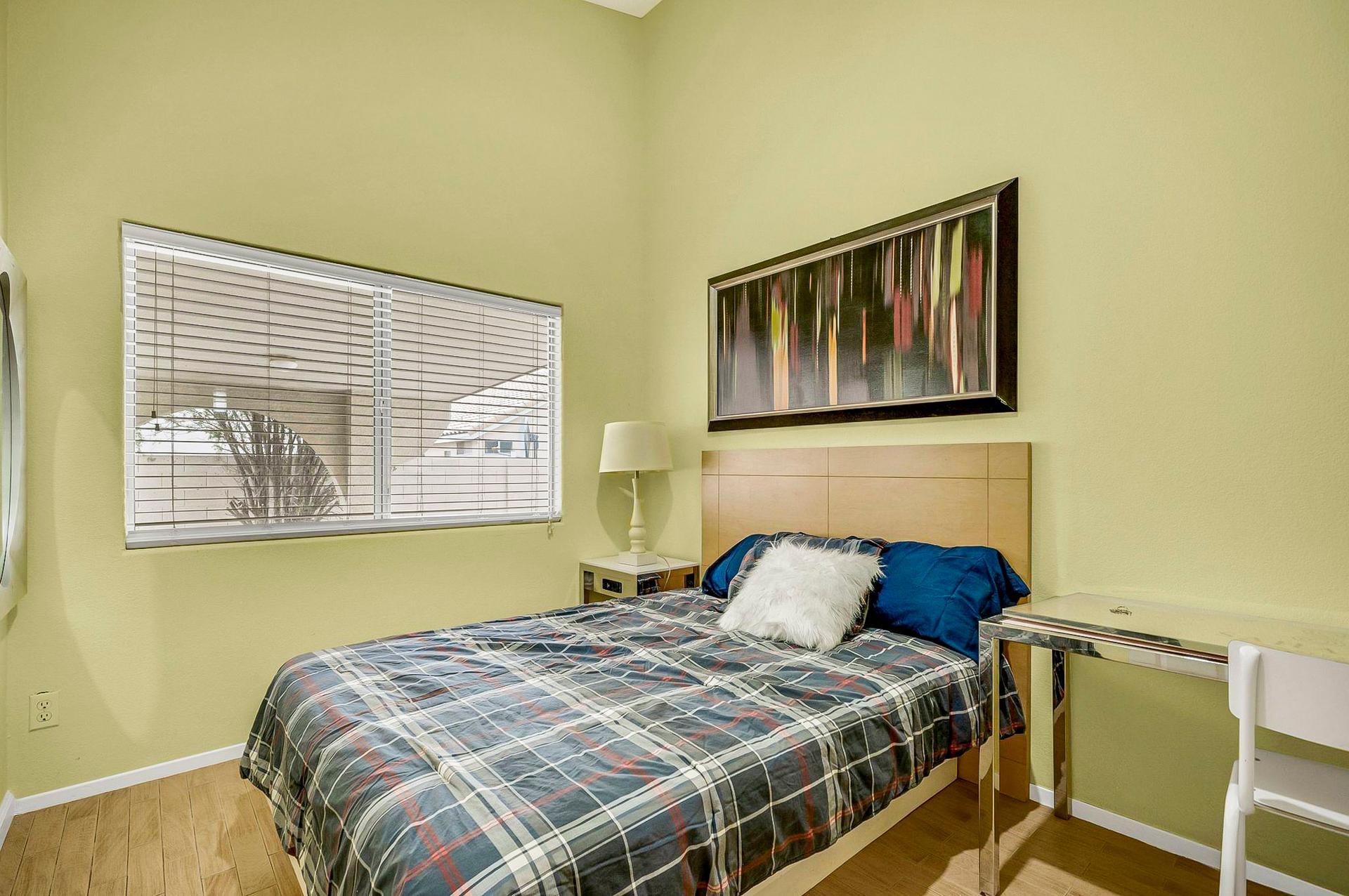 bedroom, detected:bed, window blind