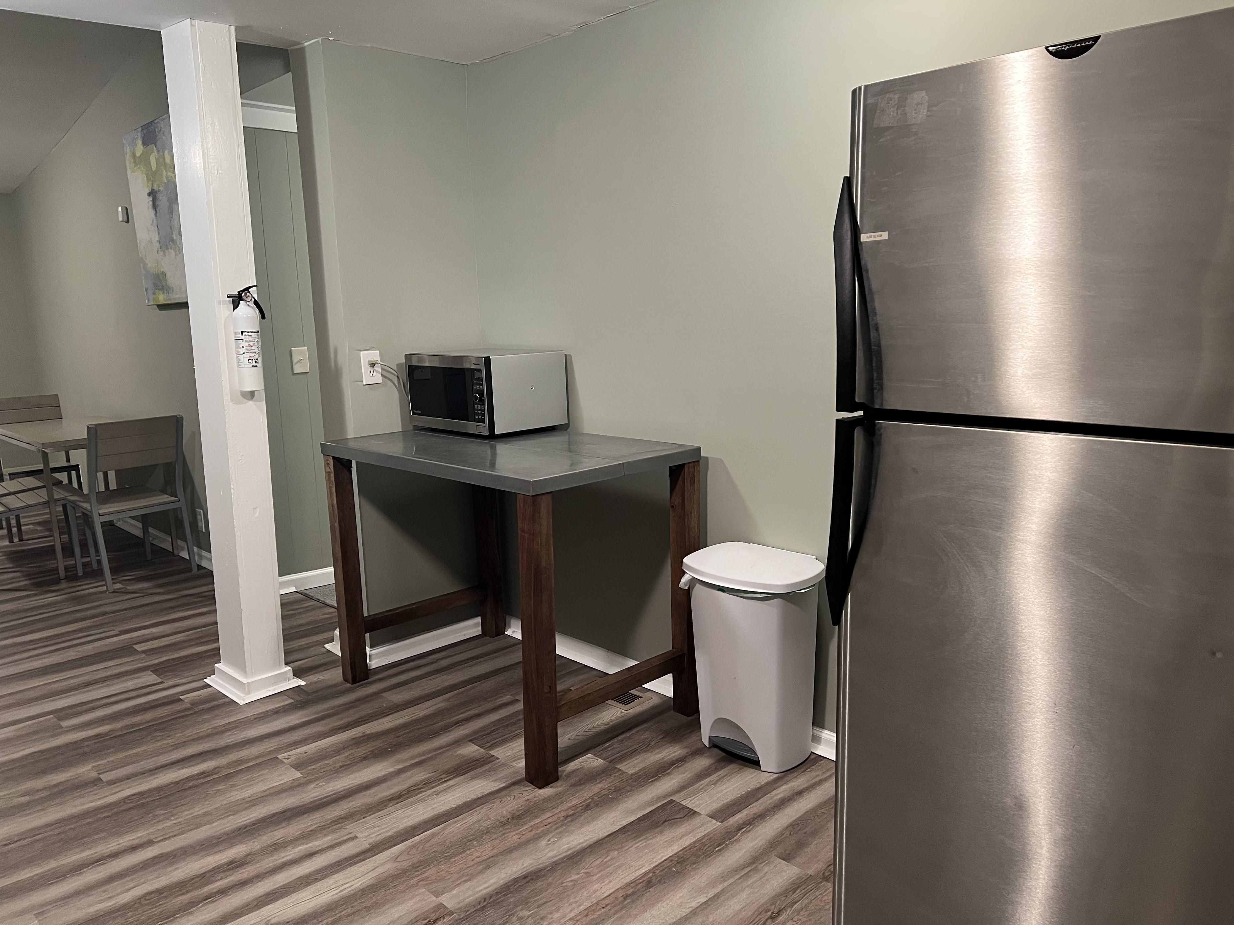 Kitchen - bonus microwave , counterspace & Frigidaire refrigerator